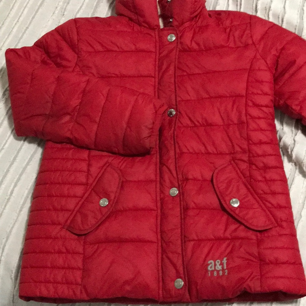 Abercrombie Fitch Kids Red Puffer 9/10
